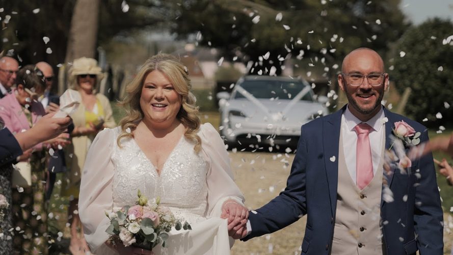 Natalie & Ben Natalie & Ben confetti shot - Two3Six Films - Kent Wedding Videographer